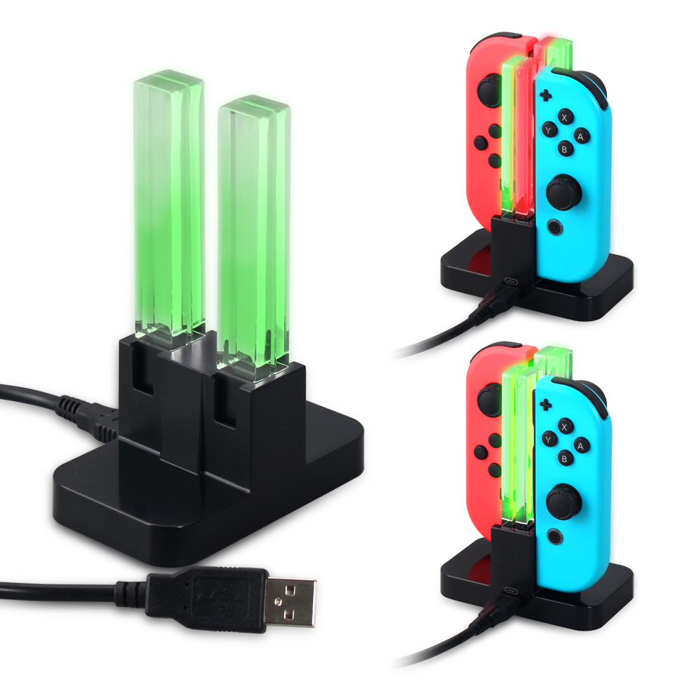 [100 ORI]DOBE 4 JOYCON CHARGING DOCK AUTO DISCONNECT FOR NINTENDO SWITCH